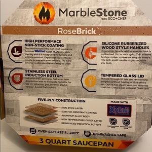 Eco Chef | Kitchen | Ecochef Marblestone 3 Qt Sauce Pan | Poshmark